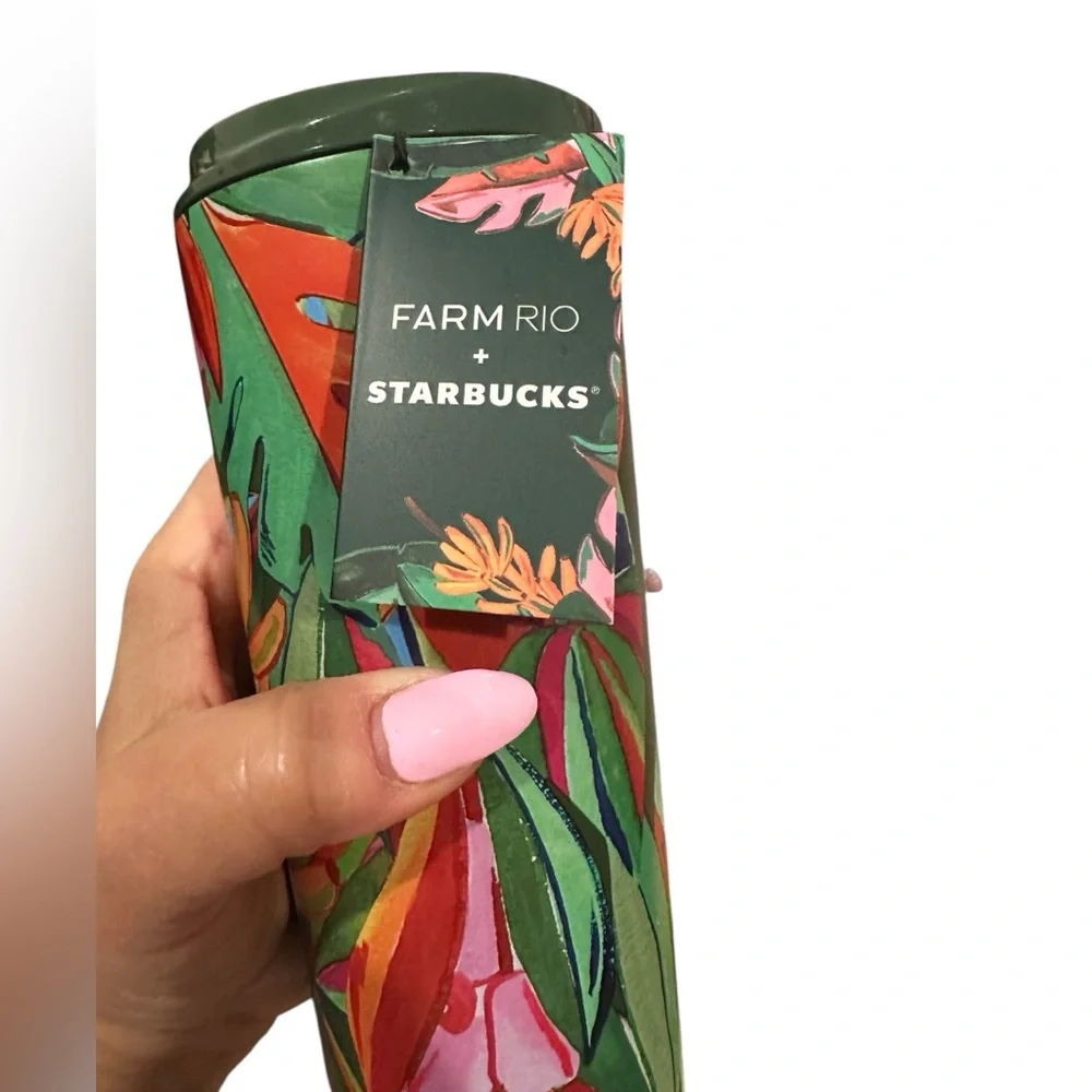 FARM RIO x STARBUCKS COLLAB LIMITED EDITION 16oz GREEN TROPICAL CUP